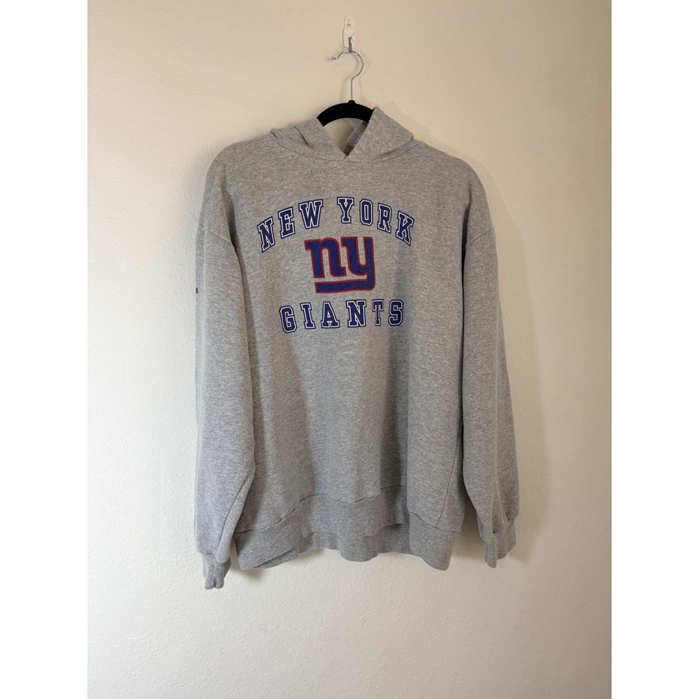 NFL New York Giants Hoodie XL Gray Sports Illustrated Graphic Pullover Good